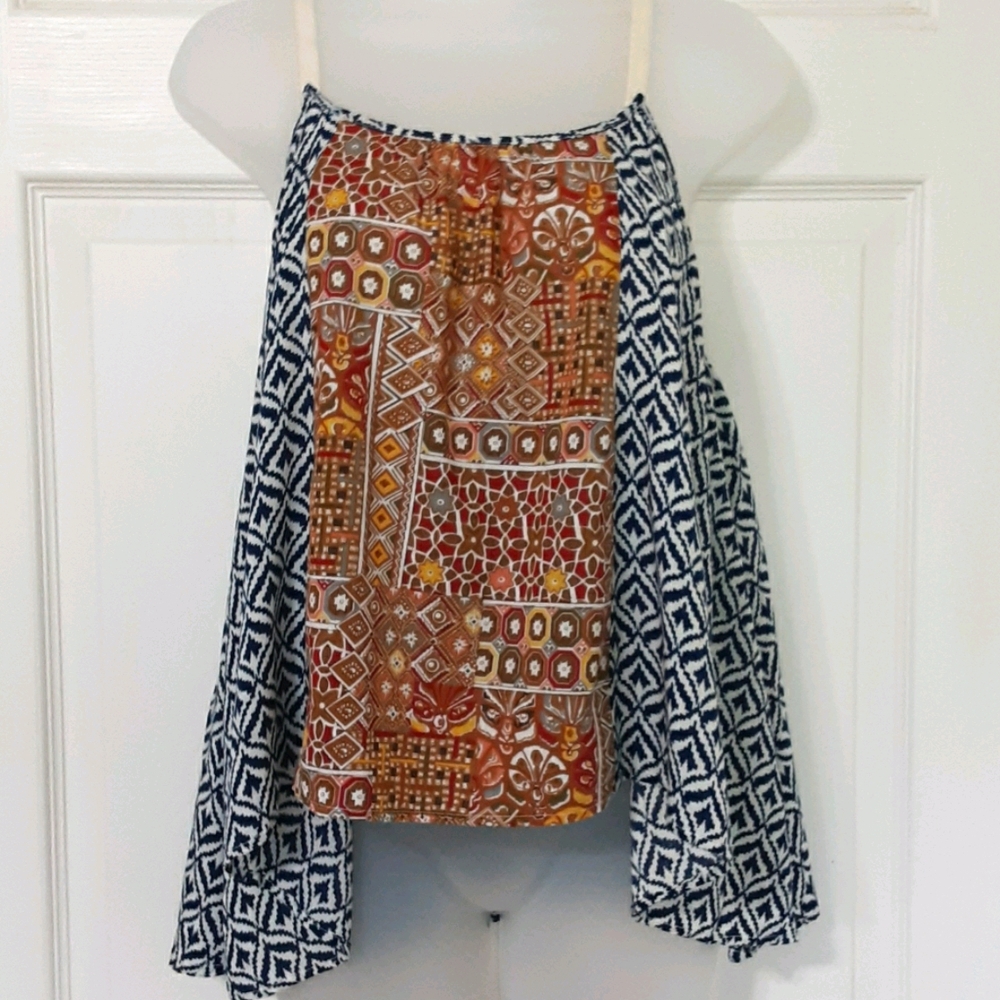 Hem & Thread sleeveless boho style top.